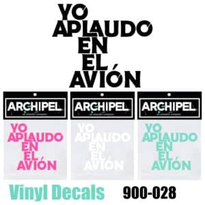 900-028 YO APLAUDO Vinyl Decal