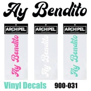900-031 AY BENDITO Vinyl Decal