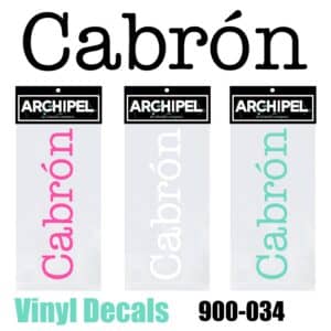 900-034 CABRON Vinyl Decal